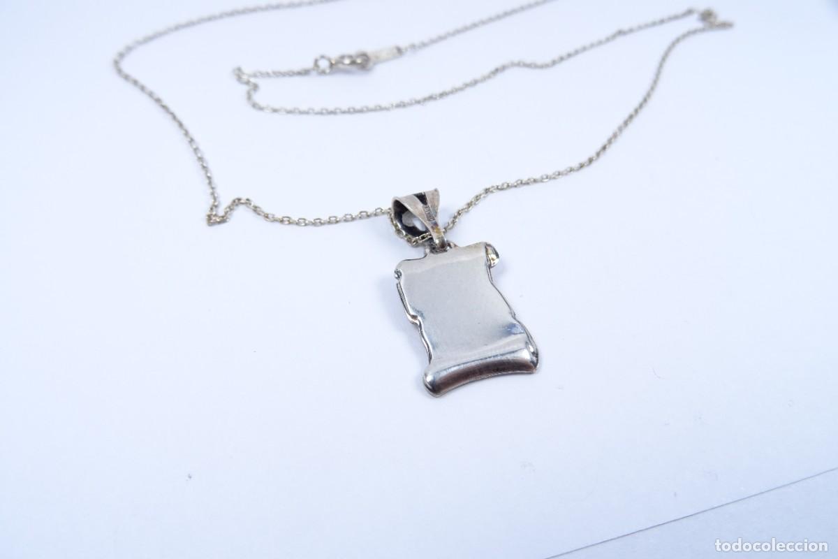 Joyeria: Colgante pergamino y cadena en plata 925 - Foto 6