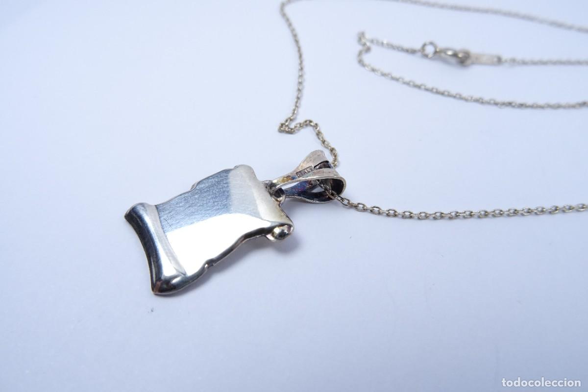 Joyeria: Colgante pergamino y cadena en plata 925 - Foto 7