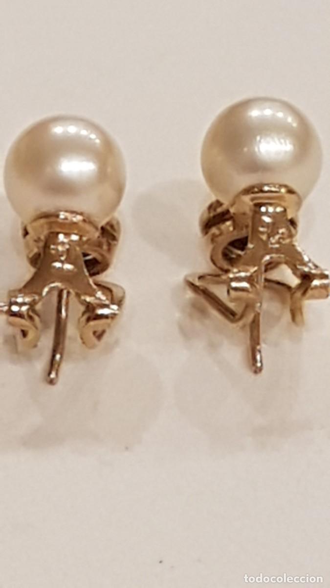 Joyeria: PENDIENTES DE ORO 18K PERLAS Y BRILLANTES - Foto 2