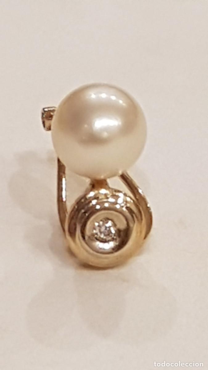 Joyeria: PENDIENTES DE ORO 18K PERLAS Y BRILLANTES - Foto 4