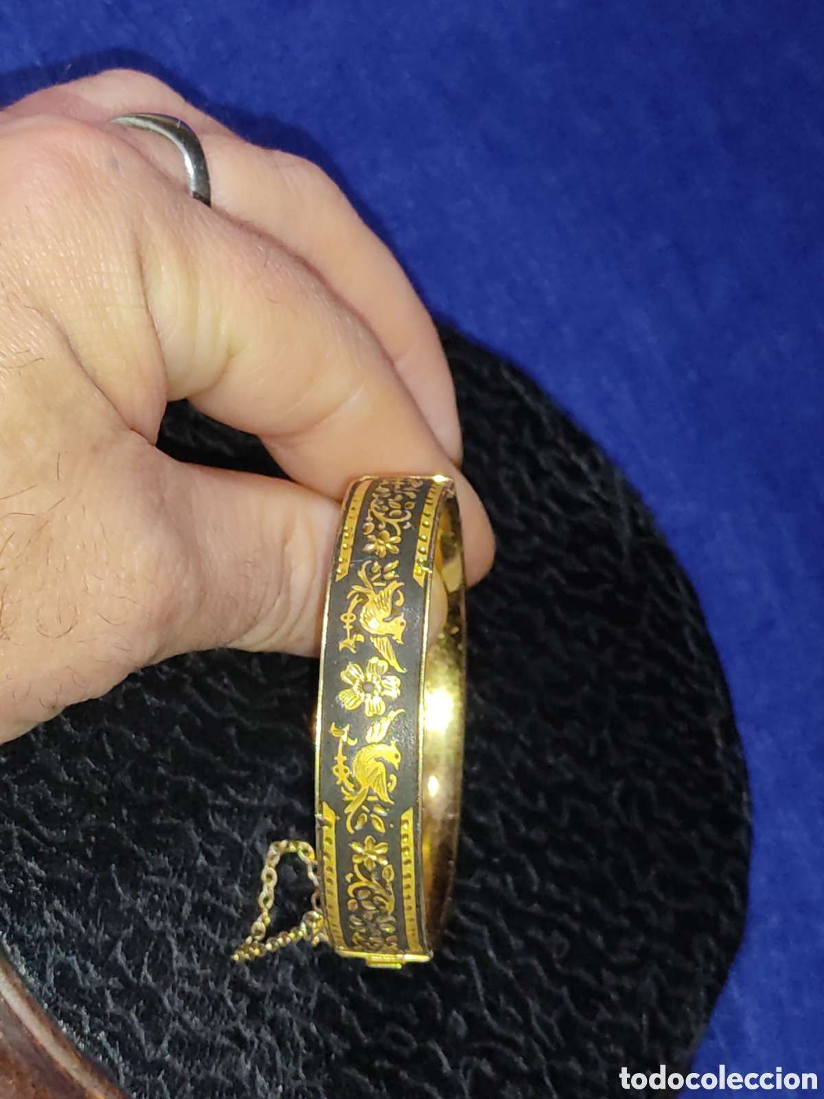 Joyeria: Pulsera damasquinada,Toledo,Vintage. - Foto 4