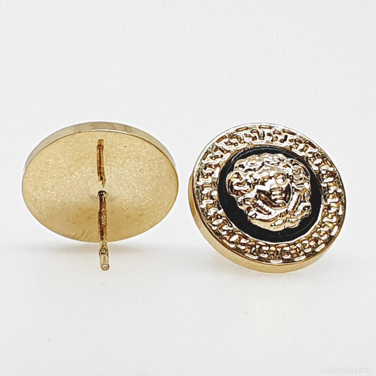 Joyeria: Pendientes de Medusa y onyx en oro 18k. - Foto 5