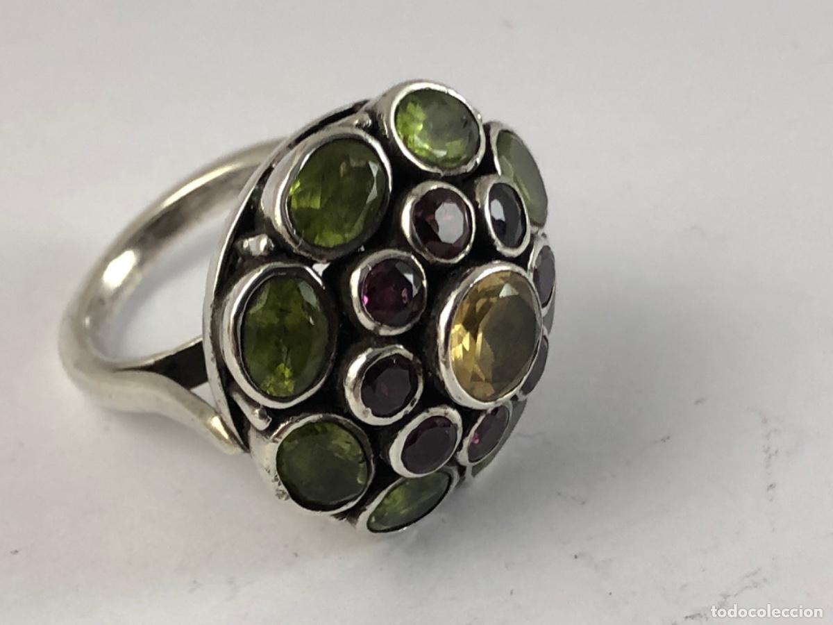 Joyeria: Anillo De Plata Ley 925 y Piedras - Foto 3