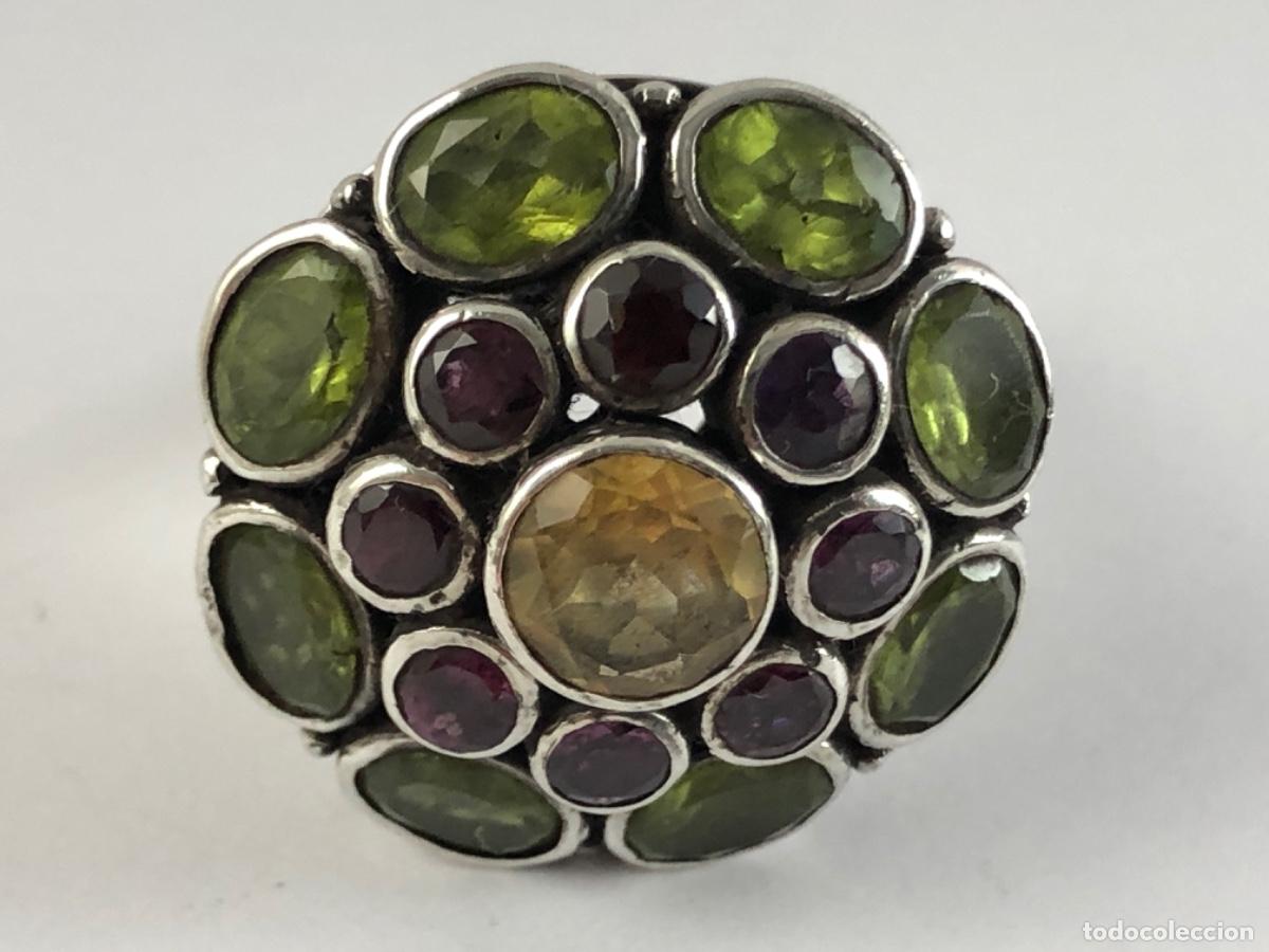 Joyeria: Anillo De Plata Ley 925 y Piedras - Foto 1