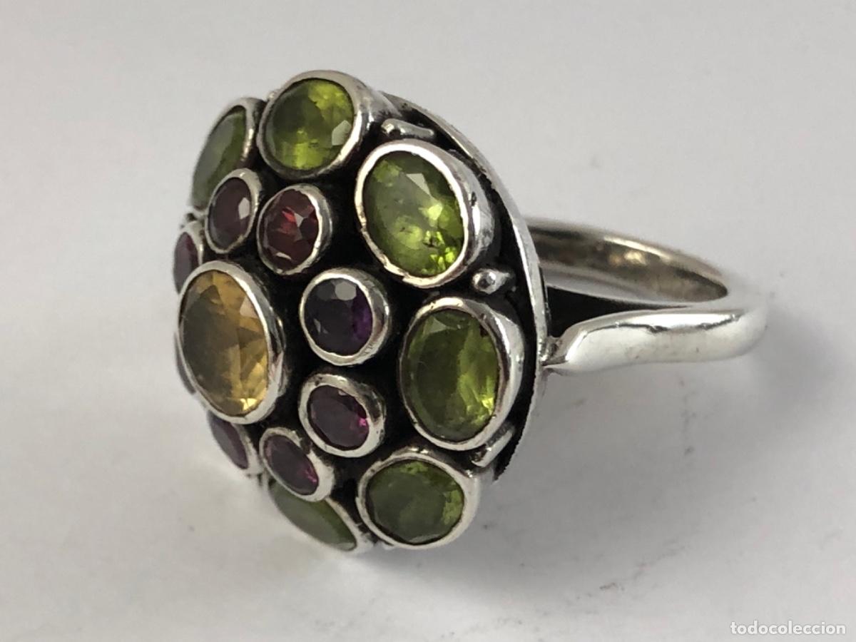 Joyeria: Anillo De Plata Ley 925 y Piedras - Foto 2