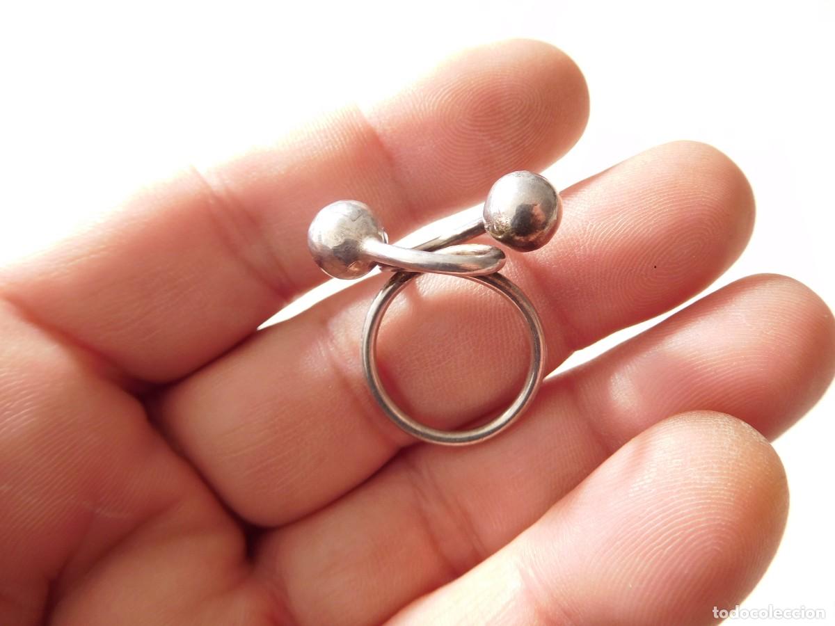 Joyeria: Anillo de plata de dise&ntilde;o vintage - Foto 2