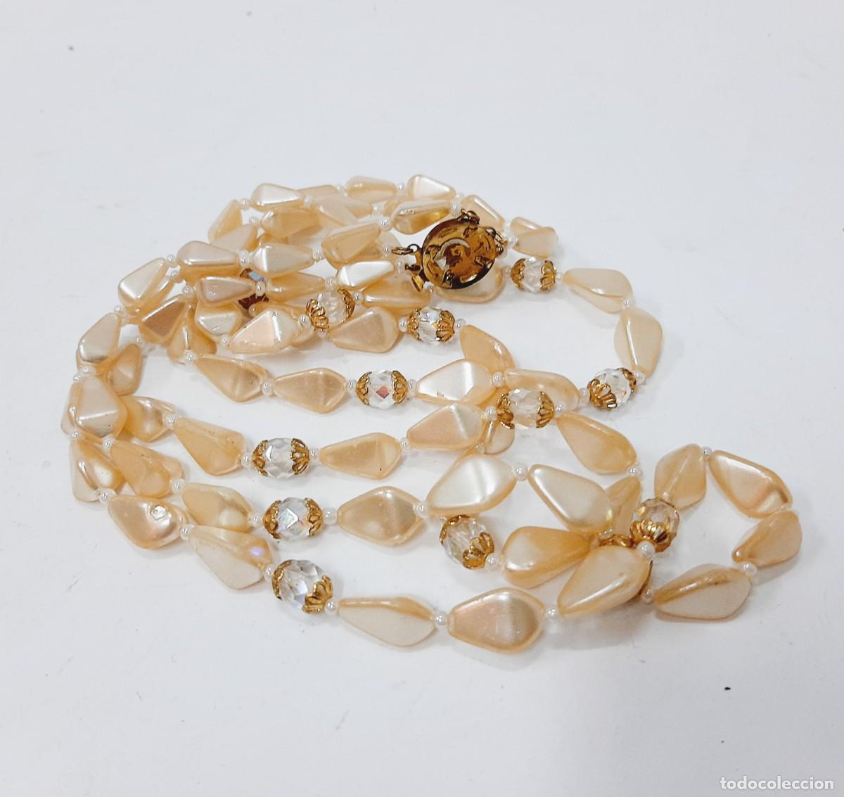 Joyeria: Collar vintage de perlas de imitaci&oacute;n y perlas de pl&aacute;stico (1.3) - Foto 1