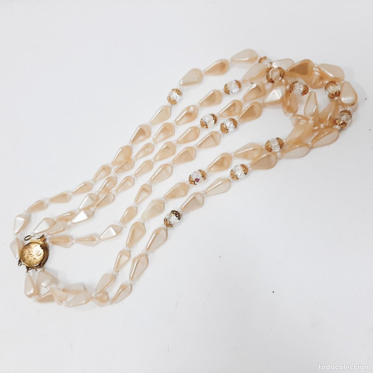 Joyeria: Collar vintage de perlas de imitaci&oacute;n y perlas de pl&aacute;stico (1.3) - Foto 3
