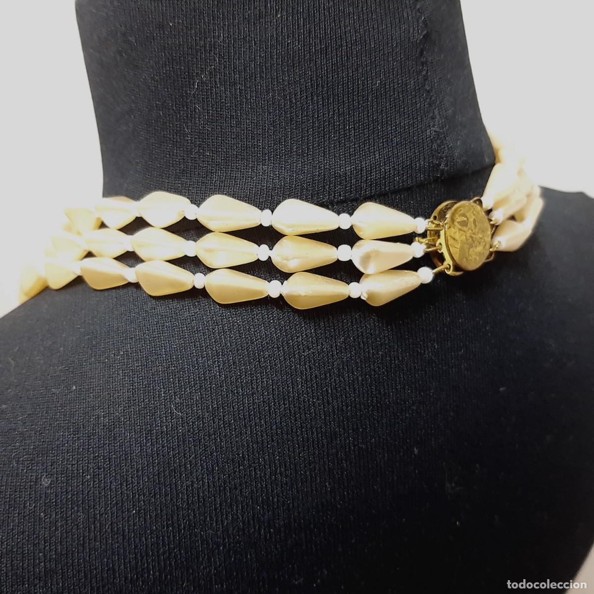 Joyeria: Collar vintage de perlas de imitaci&oacute;n y perlas de pl&aacute;stico (1.3) - Foto 6