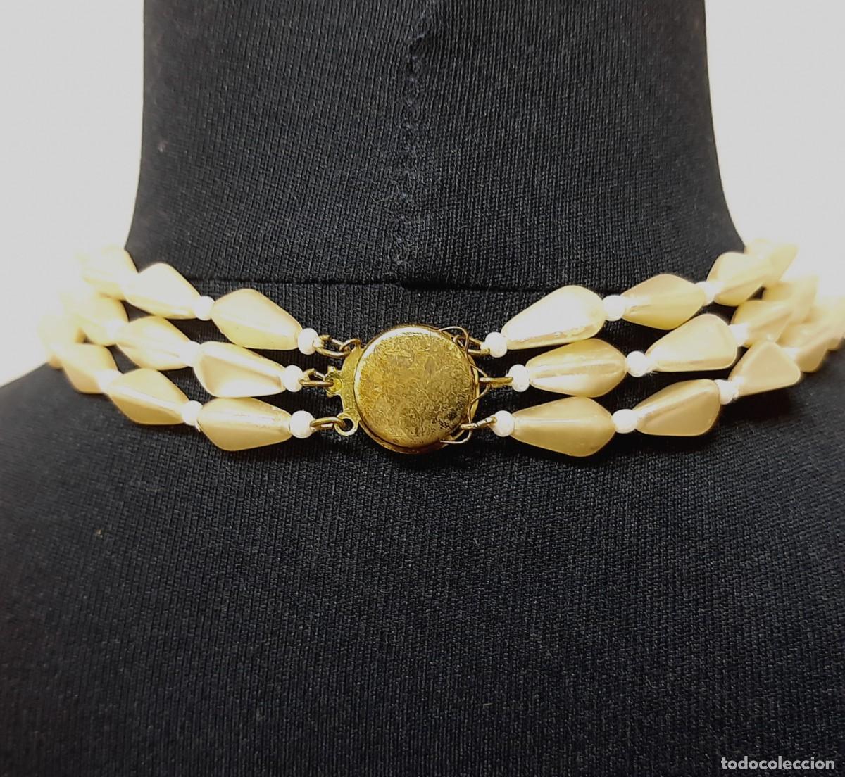 Joyeria: Collar vintage de perlas de imitaci&oacute;n y perlas de pl&aacute;stico (1.3) - Foto 7