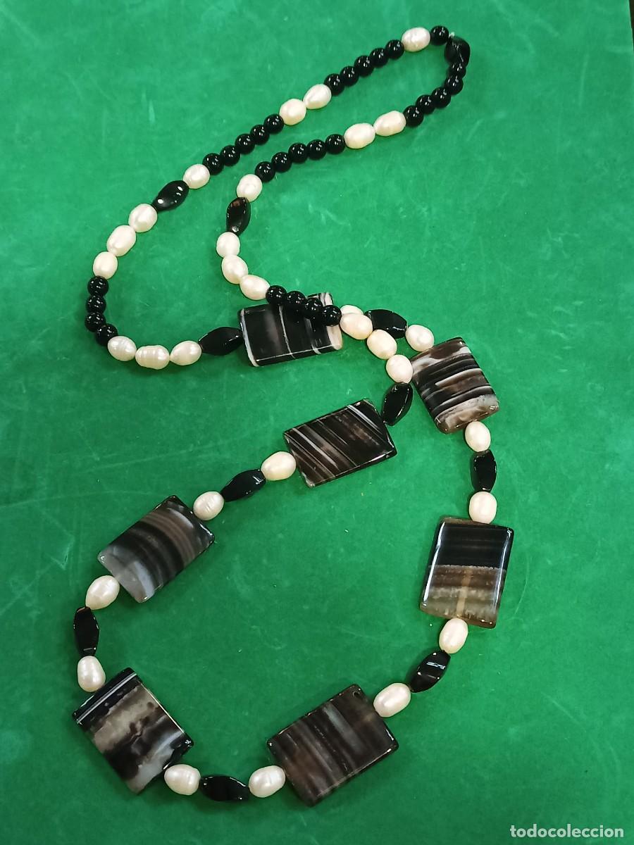 Joyeria: Collar de piedras y perlas barrocas. REF-2680 - Foto 1