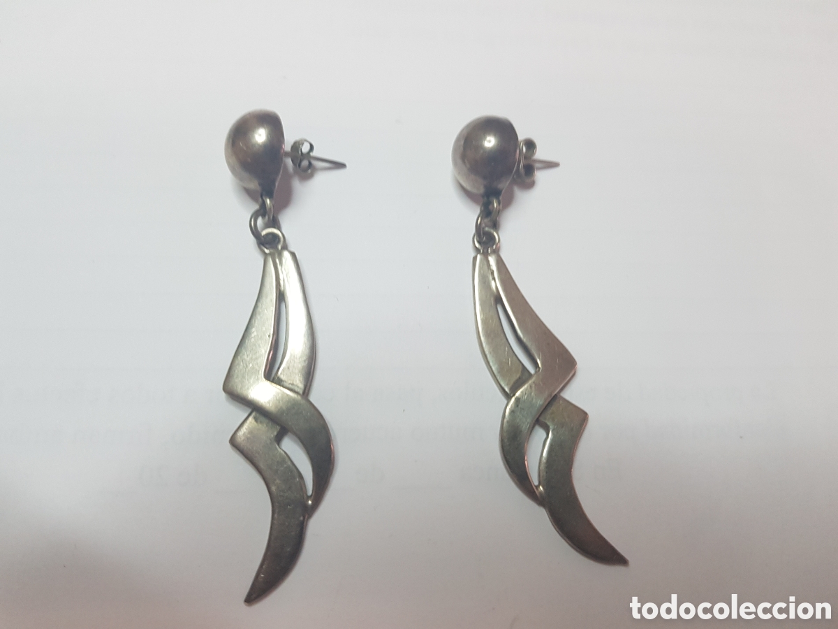 Joyeria: #537 Pendientes plata de ley 925 7cm de largo - Foto 1