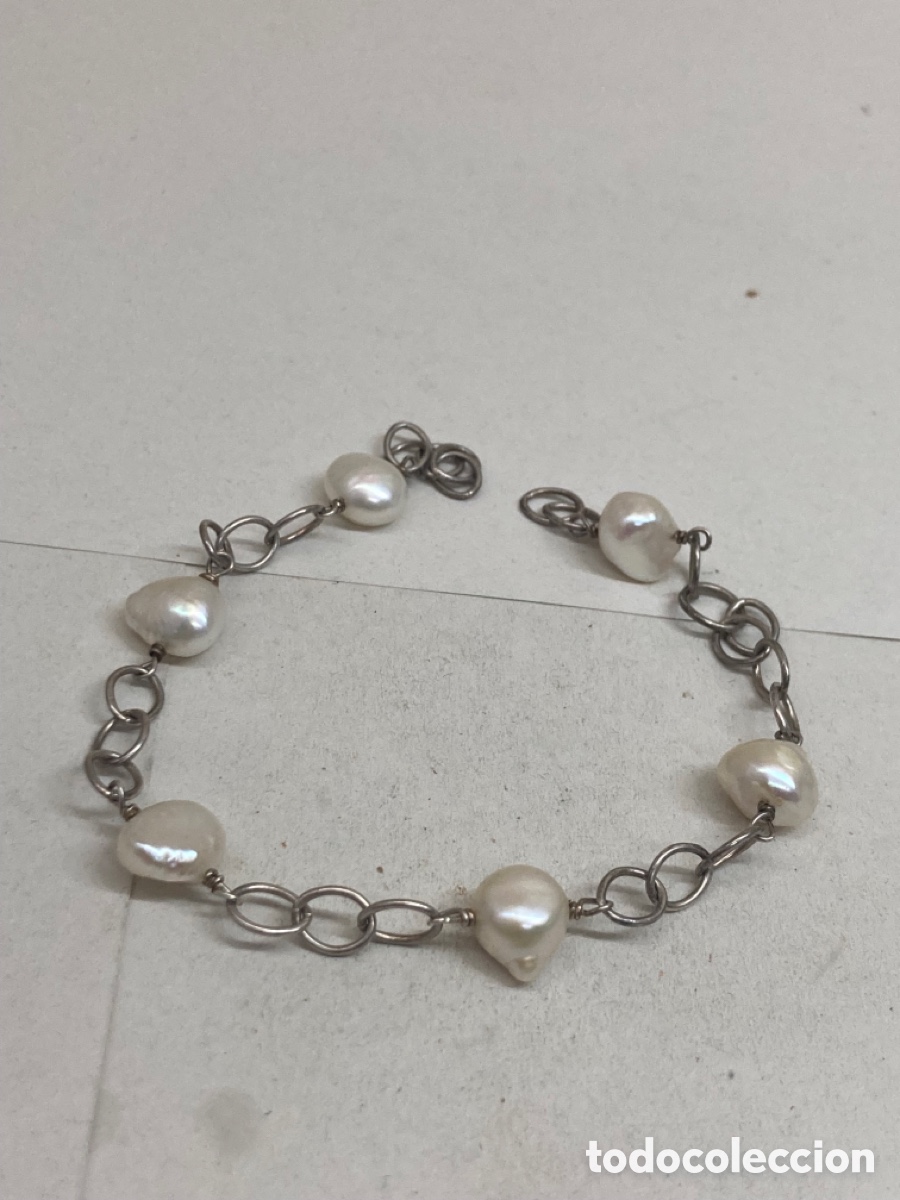 Joyeria: Pulsera de plata y perlas - Foto 1