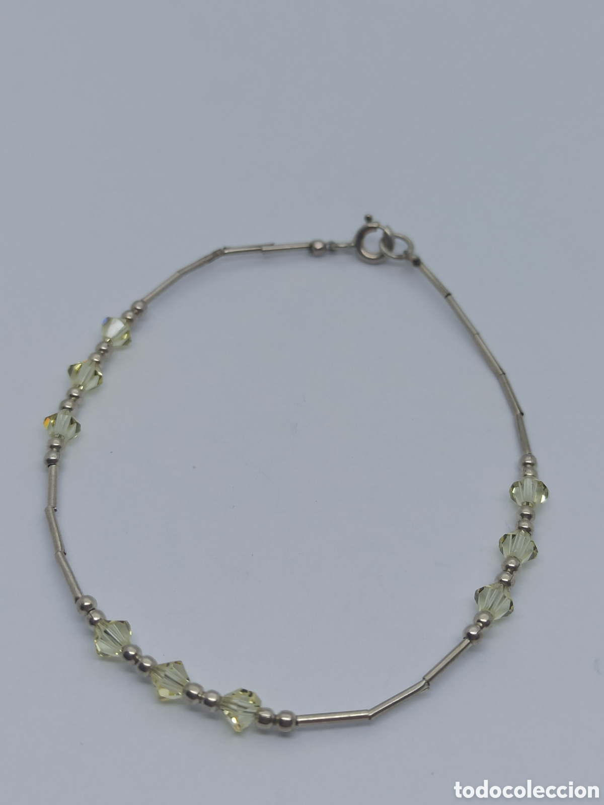 Joyeria: Pulsera de plata de ley 925 y cristal - Foto 2