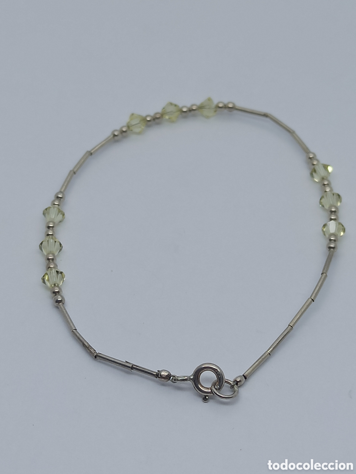 Joyeria: Pulsera de plata de ley 925 y cristal - Foto 1