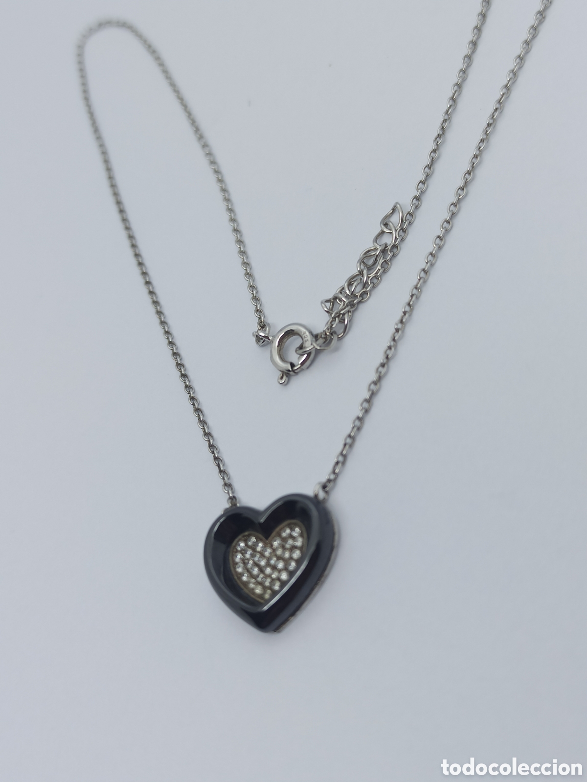 Joyeria: Collar en plata de ley 925, cer&aacute;mica y circonio - Foto 2