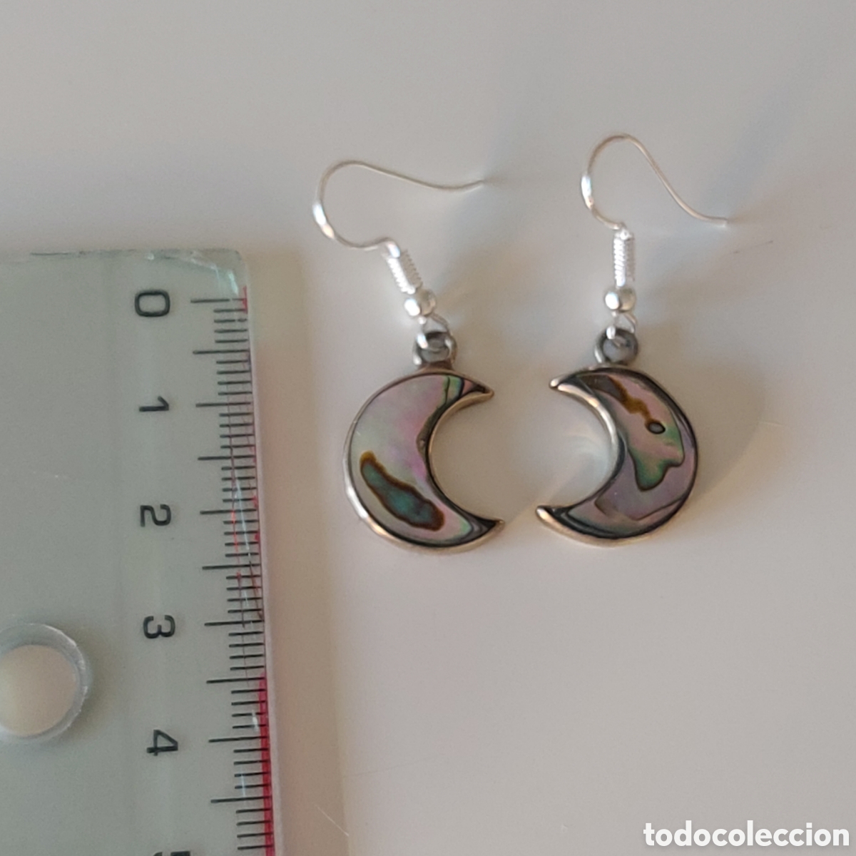Joyeria: BONITOS PENDIENTES DE M&Eacute;XICO CON INCRUSTACIONES DE NACAR. REF S3 MEXICO - Foto 3
