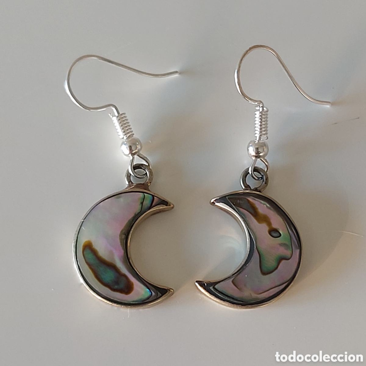 Joyeria: BONITOS PENDIENTES DE M&Eacute;XICO CON INCRUSTACIONES DE NACAR. REF S3 MEXICO - Foto 1