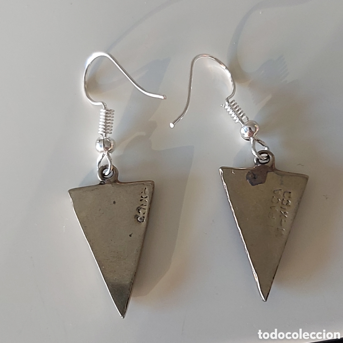 Joyeria: FANT&Aacute;STICOS PENDIENTES DE M&Eacute;XICO CON INCRUSTACIONES DE NACAR. REF S3 MEXICO - Foto 4