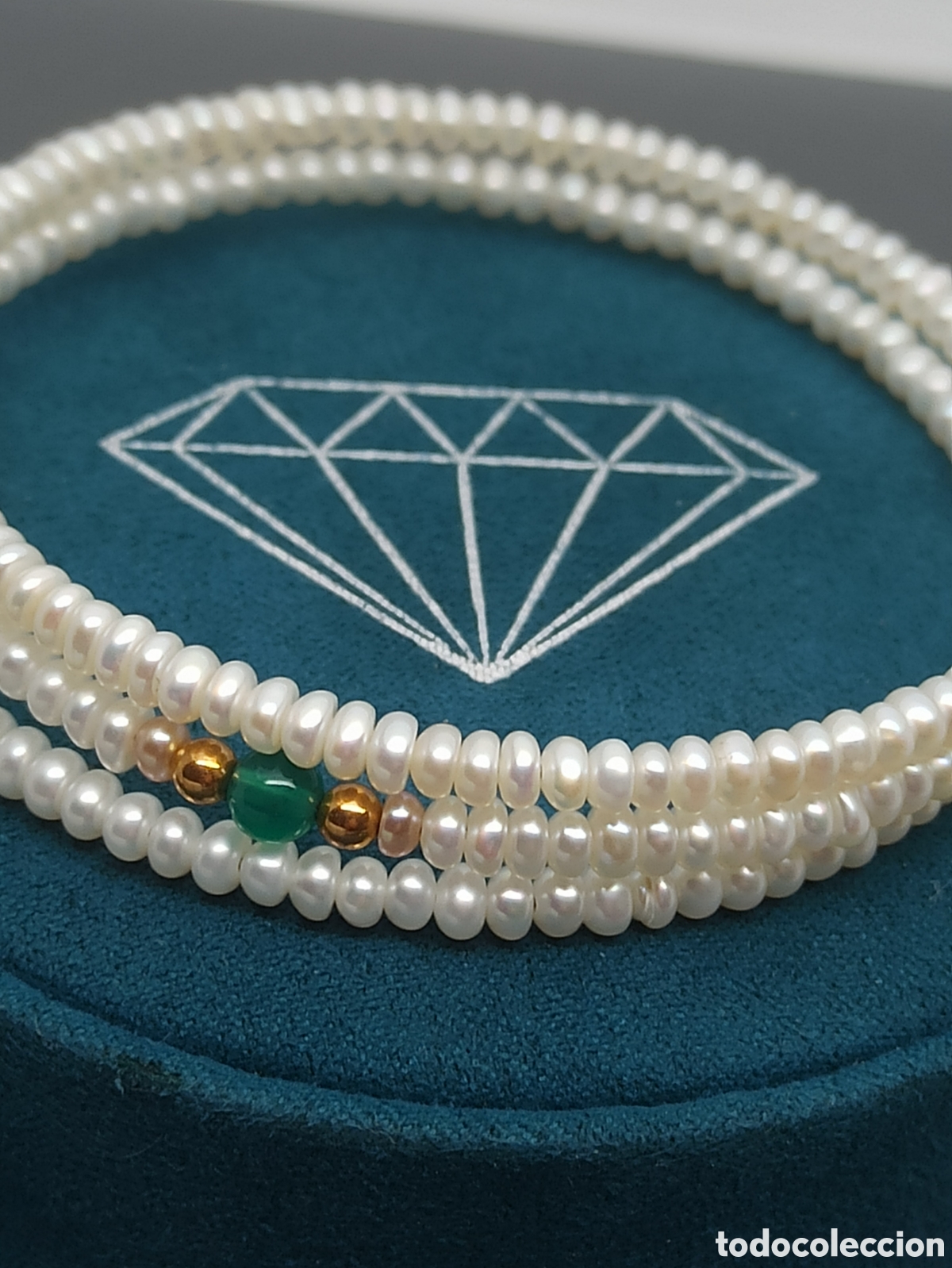 Joyeria: Brazalete de perlas naturales y oro 18k - Foto 3