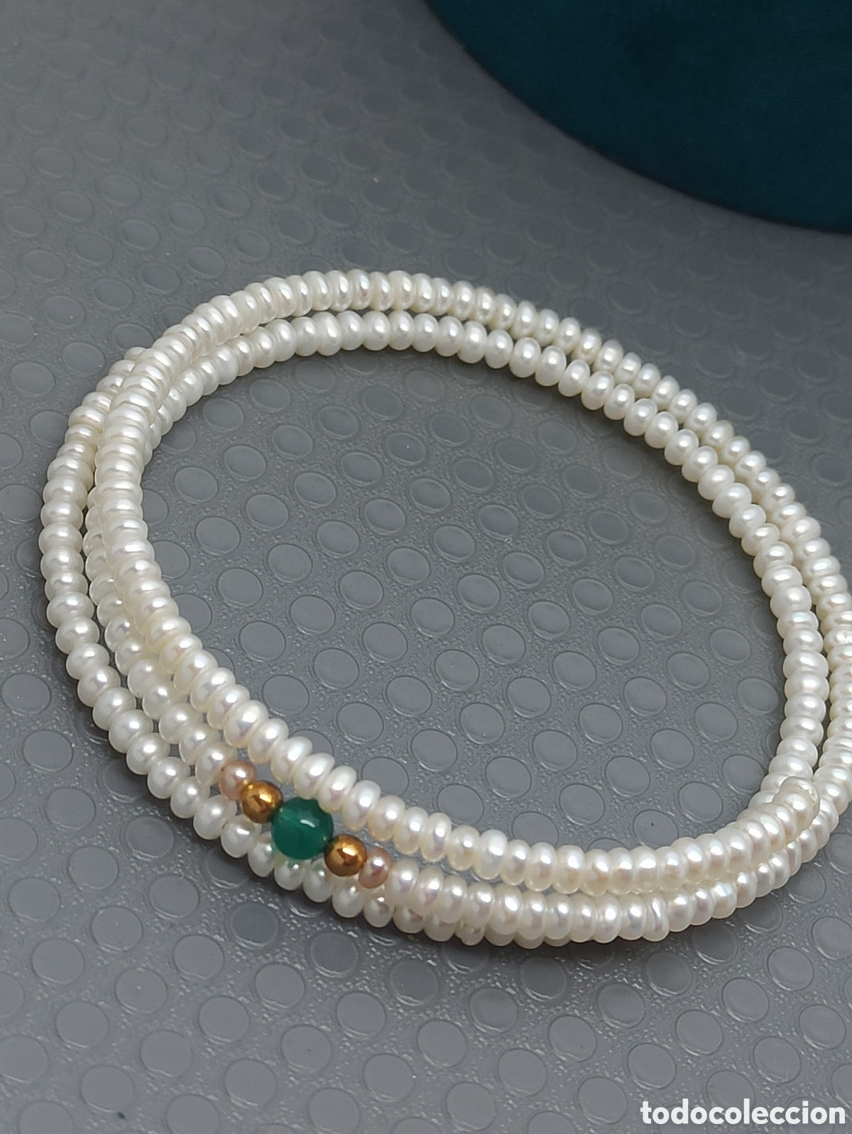 Joyeria: Brazalete de perlas naturales y oro 18k - Foto 6
