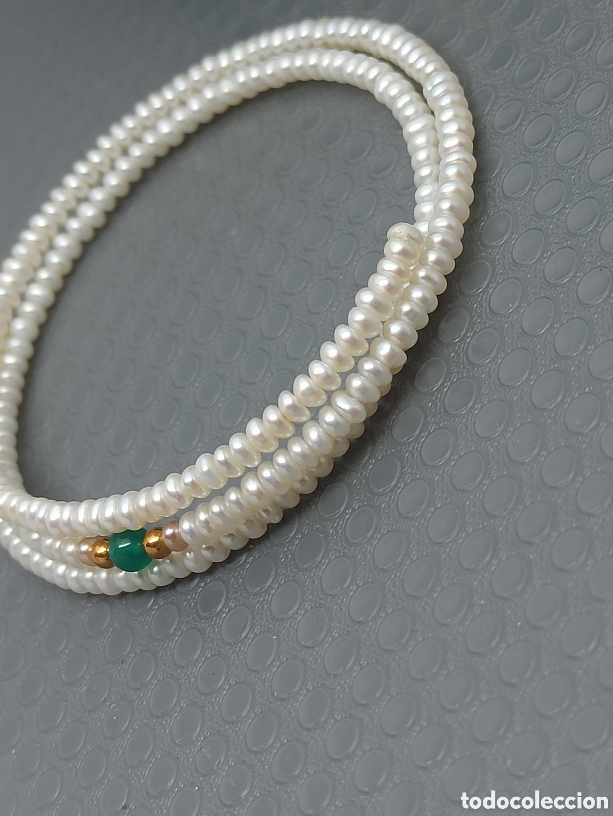 Joyeria: Brazalete de perlas naturales y oro 18k - Foto 7