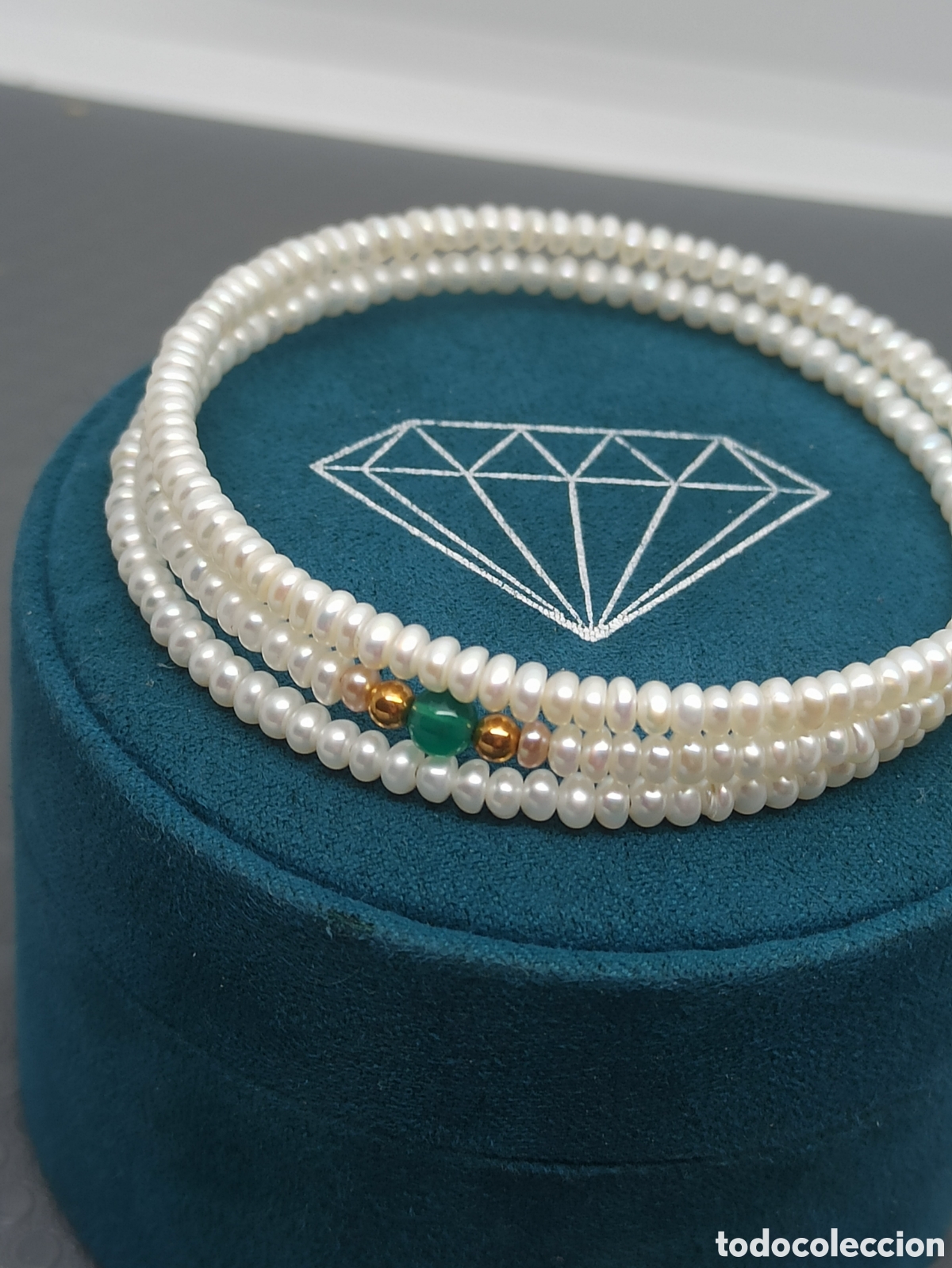 Joyeria: Brazalete de perlas naturales y oro 18k - Foto 1