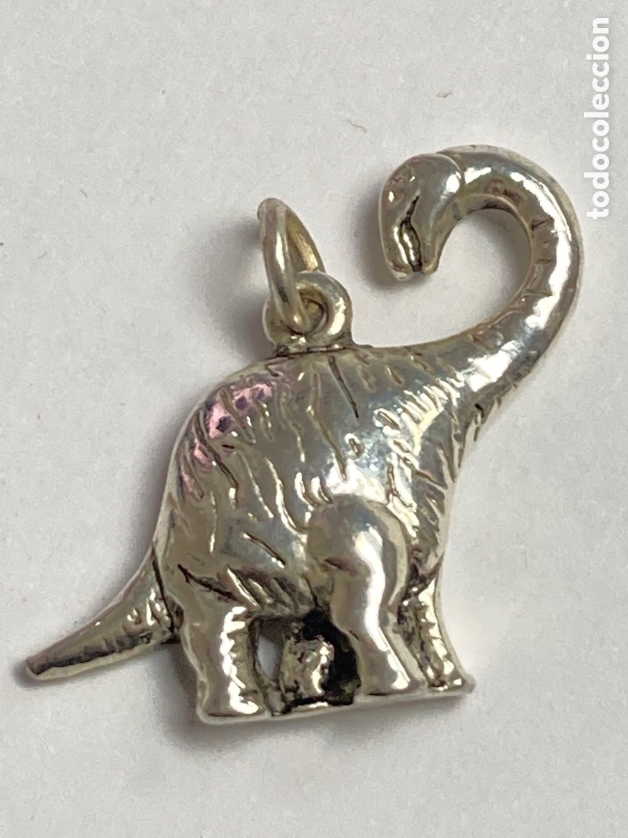 Joyeria: Colgante dinosaurio en plata - Foto 1
