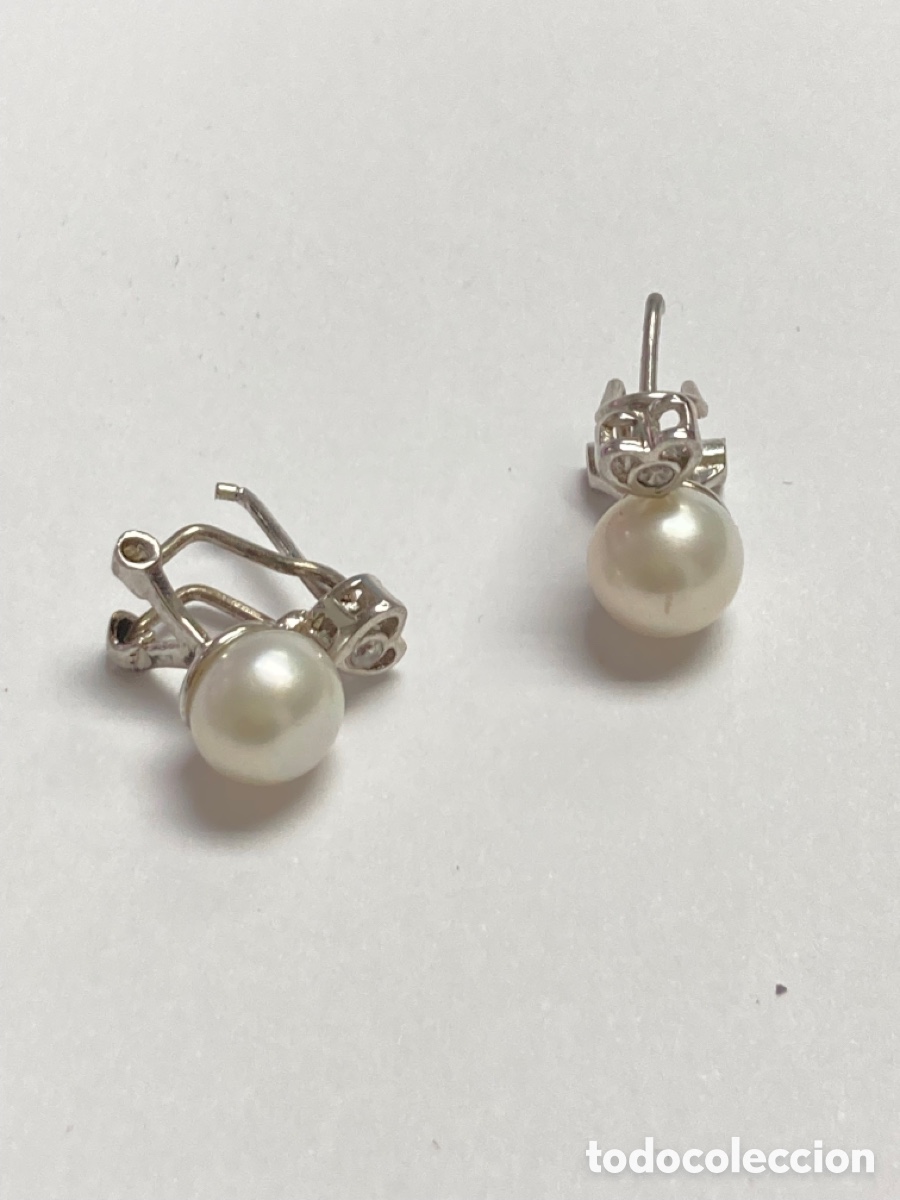 Joyeria: Pendientes de plata y perlas /P219 - Foto 4