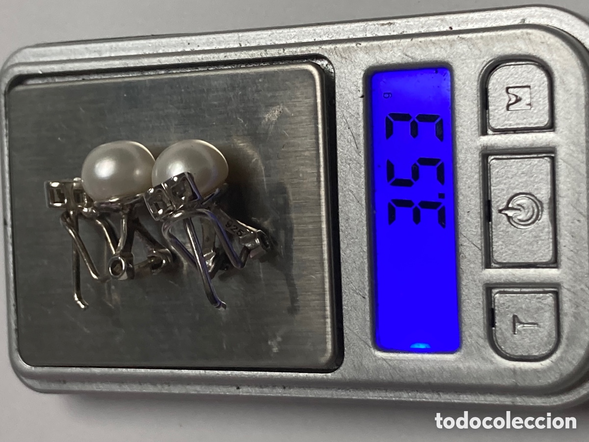 Joyeria: Pendientes de plata y perlas /P219 - Foto 7
