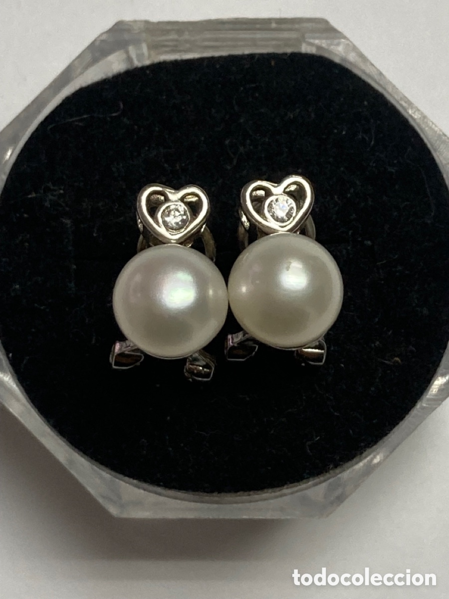 Joyeria: Pendientes de plata y perlas /P219 - Foto 1