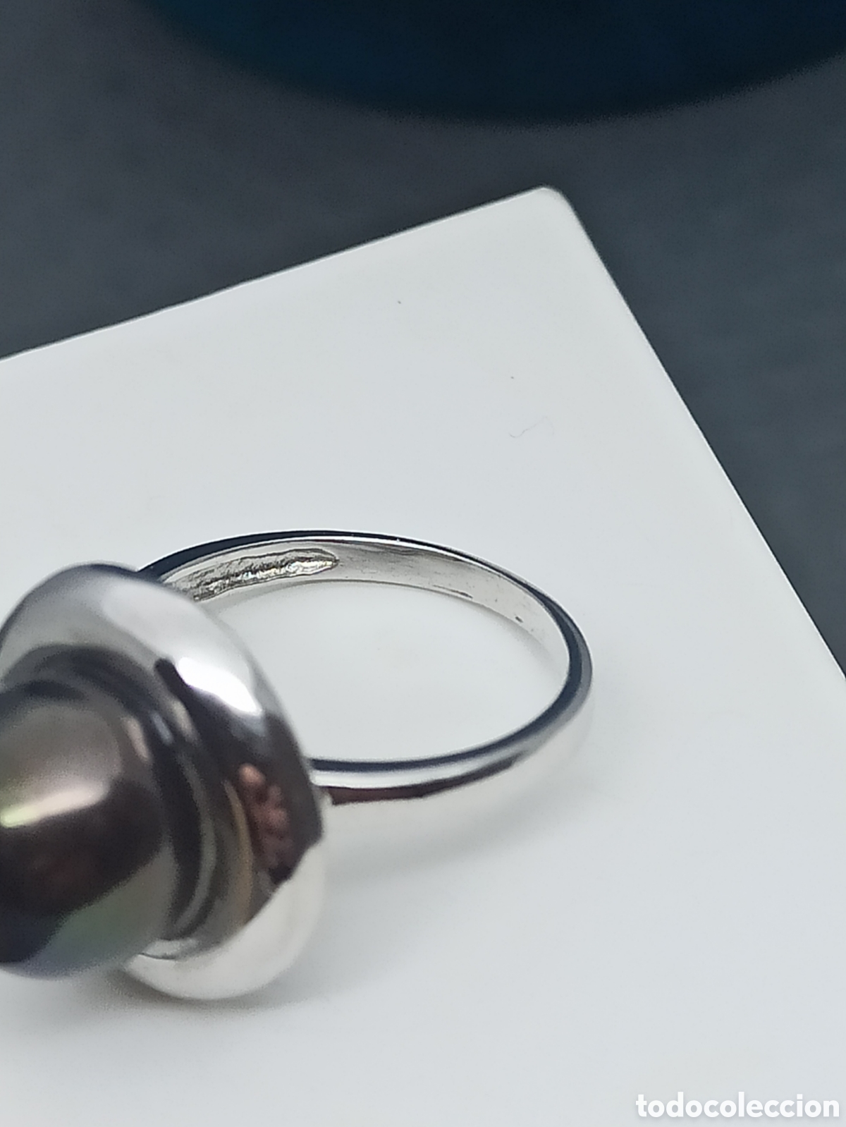 Joyeria: Anillo en plata de ley 925 y perla Tahit&iacute; - Foto 2