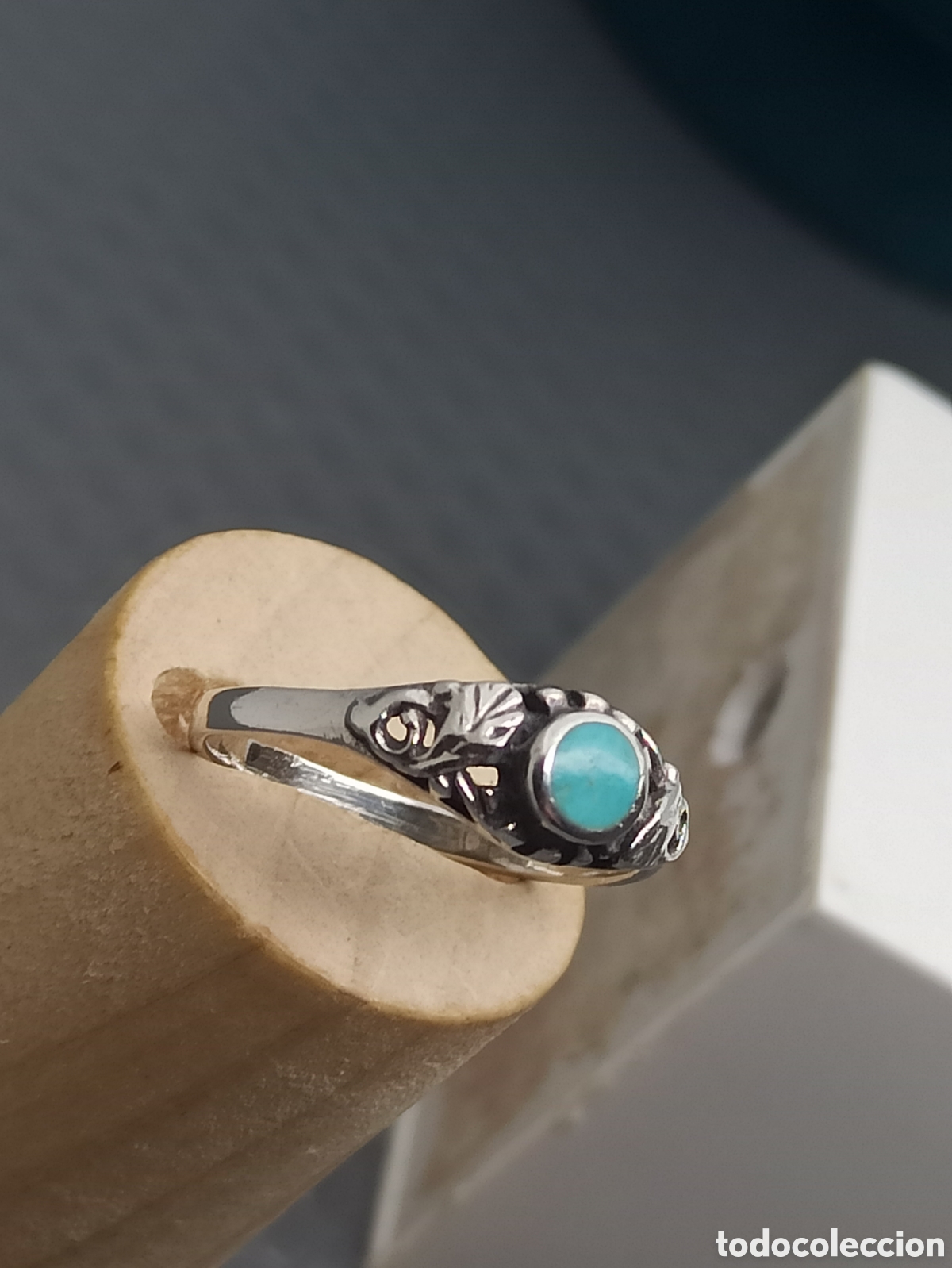 Joyeria: Anillo en plata de ley 925 turquesa - Foto 3