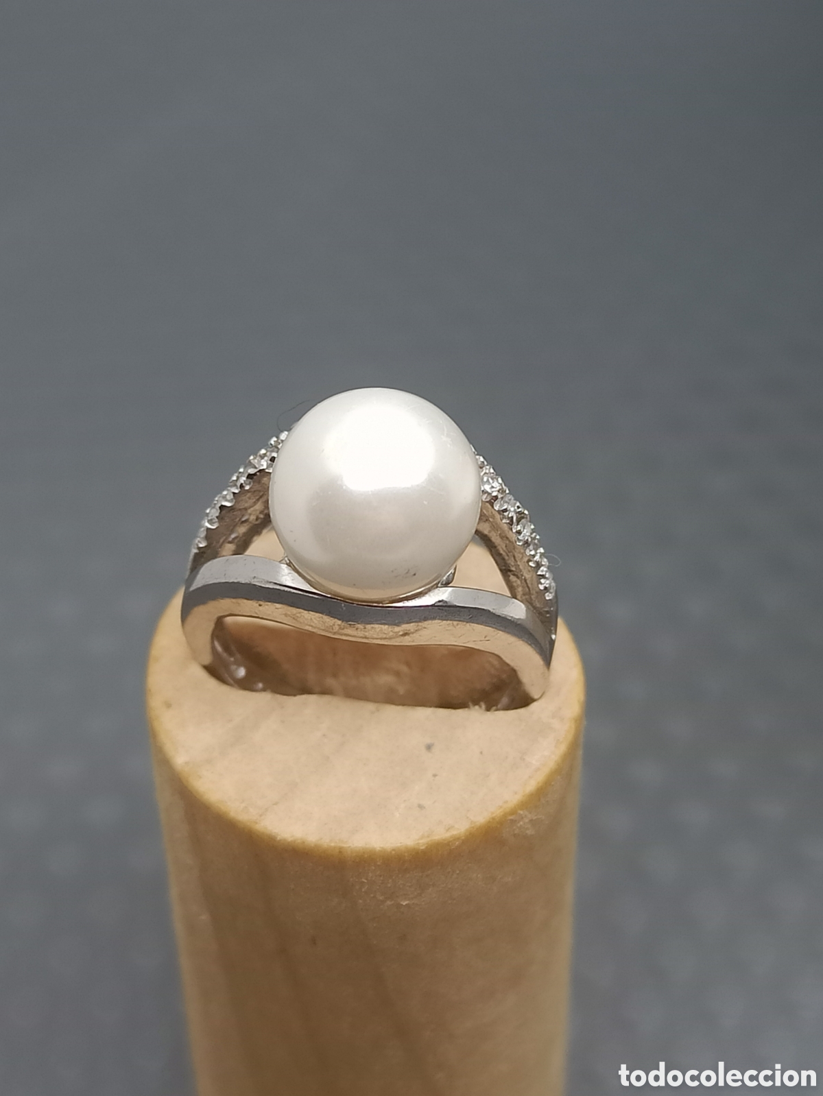 Joyeria: Anillo en plata de ley 925 Perla y circonio - Foto 2