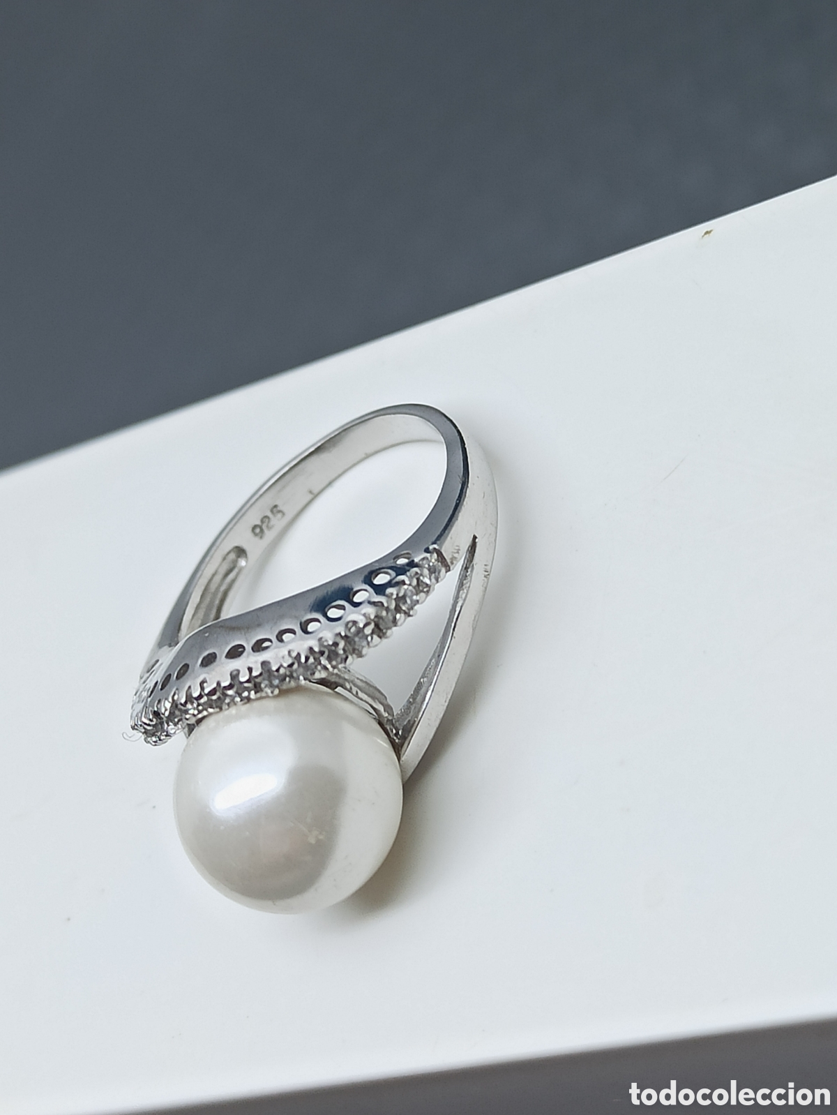 Joyeria: Anillo en plata de ley 925 Perla y circonio - Foto 5