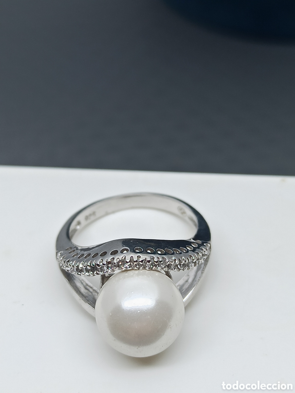 Joyeria: Anillo en plata de ley 925 Perla y circonio - Foto 6