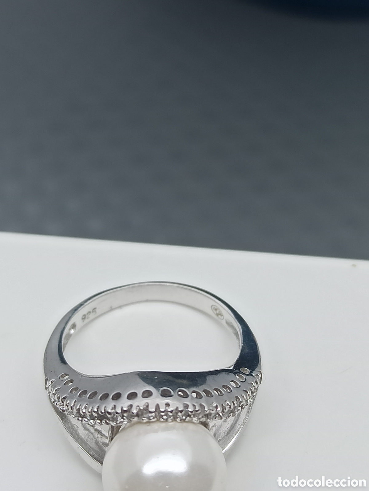 Joyeria: Anillo en plata de ley 925 Perla y circonio - Foto 7