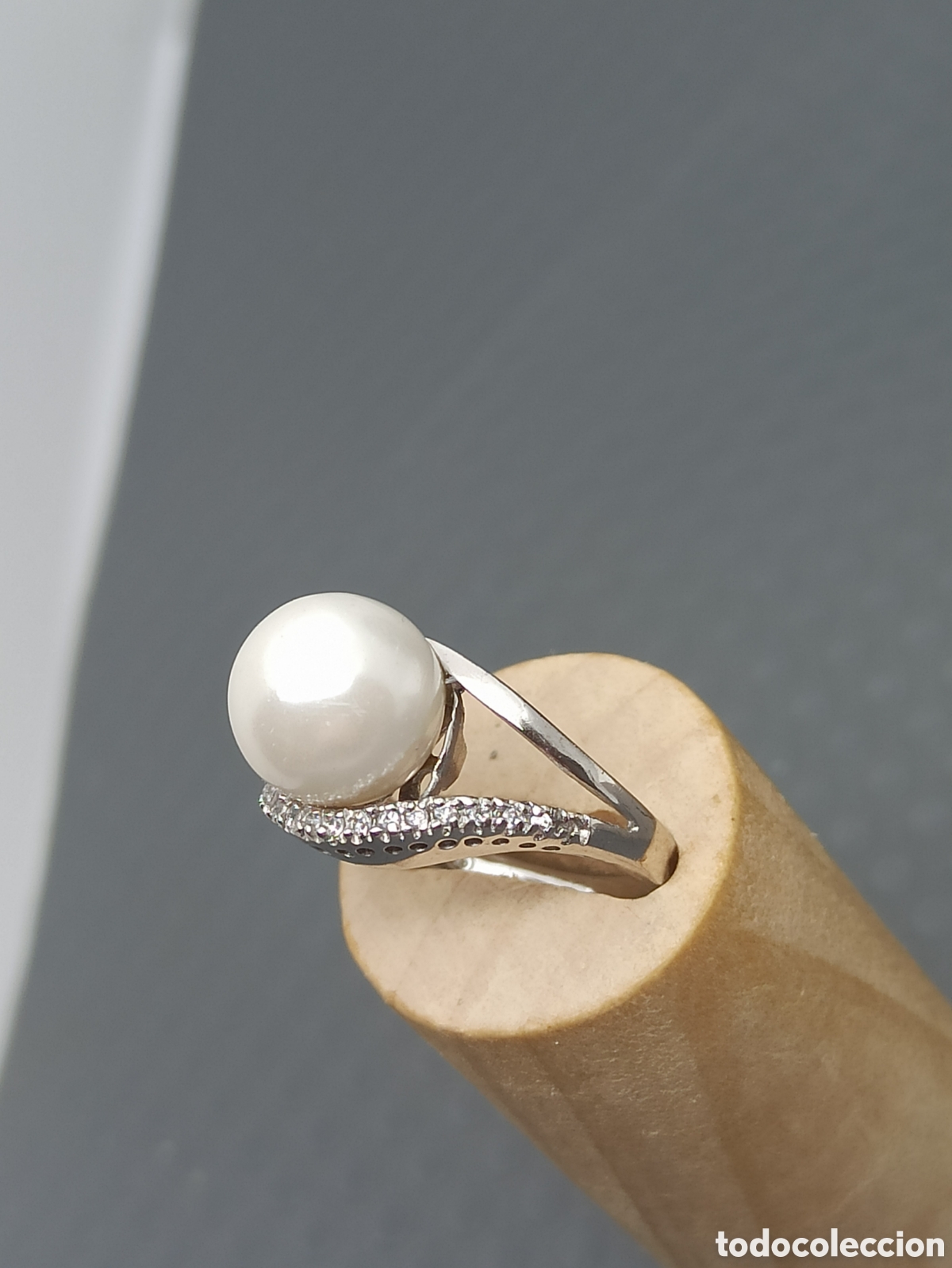 Joyeria: Anillo en plata de ley 925 Perla y circonio - Foto 8