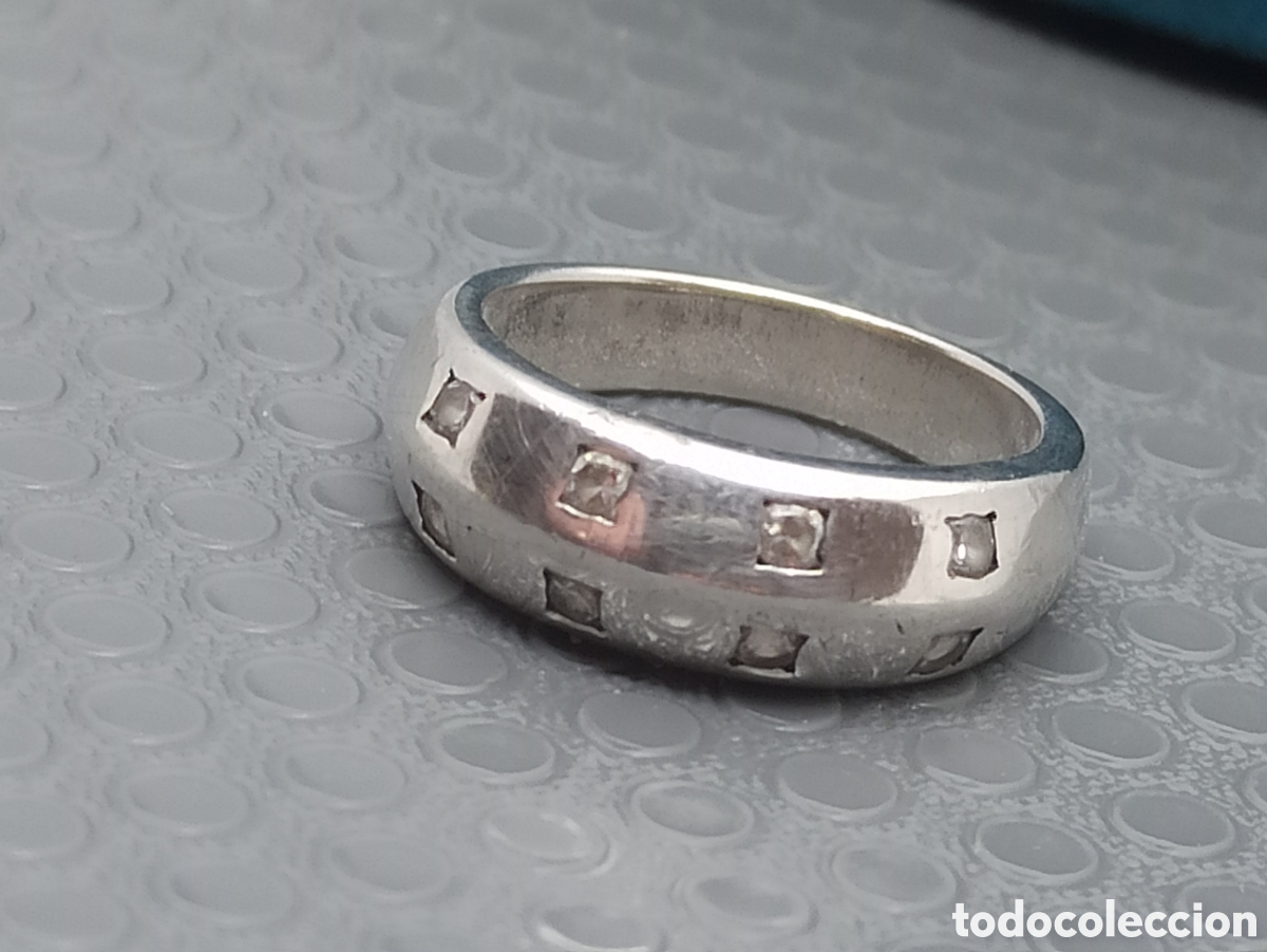 Joyeria: Anillo en plata de ley 925 y circonio - Foto 1