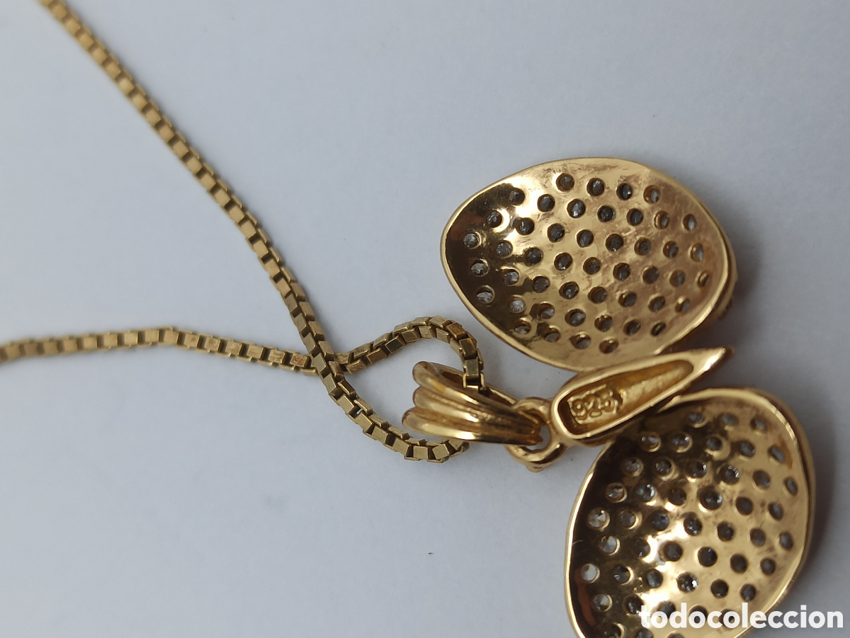 Joyeria: Collar en plata vermeil 925 y circonio - Foto 4