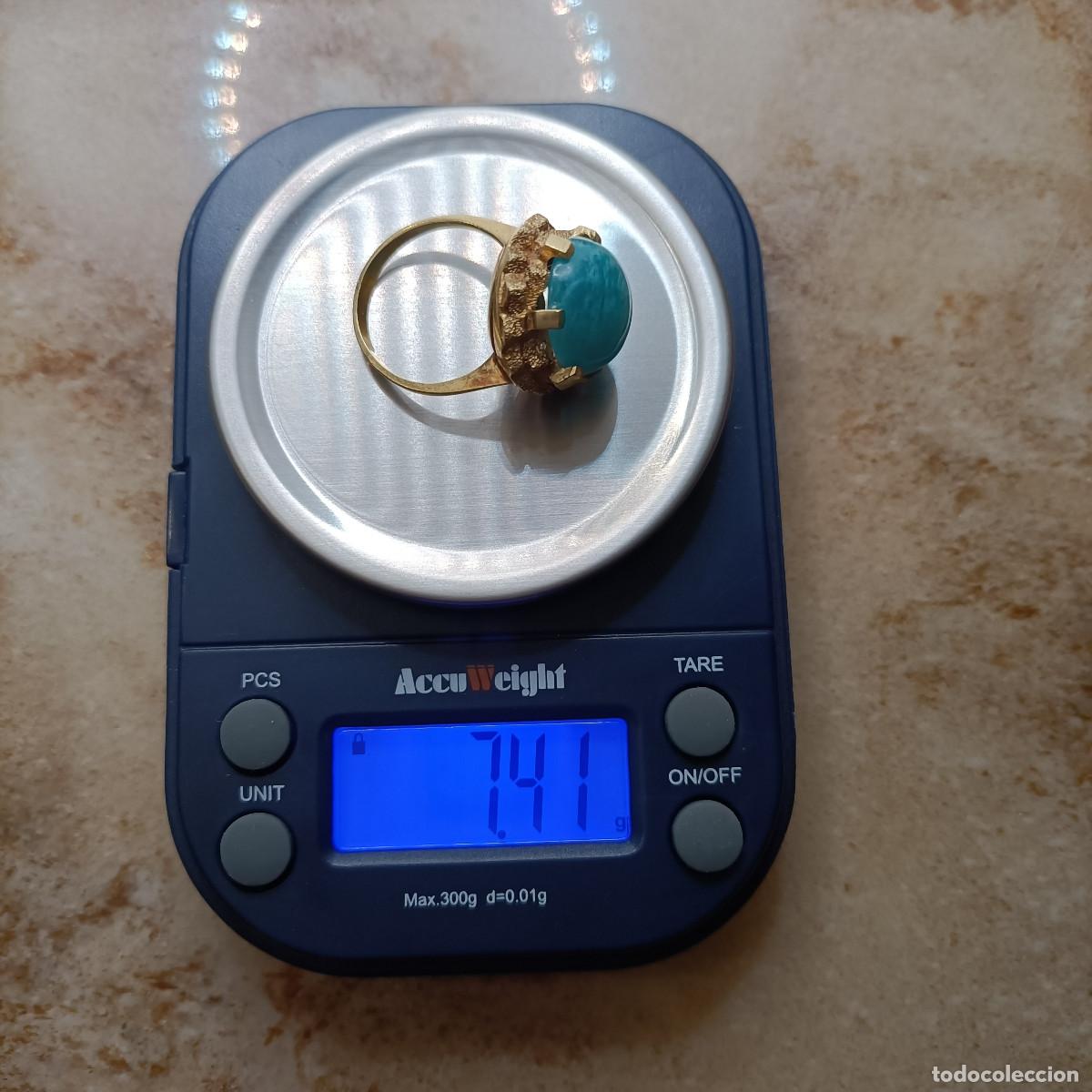 Joyeria: Gema Amazonita Sortija Oro de Ley 18K - Foto 3