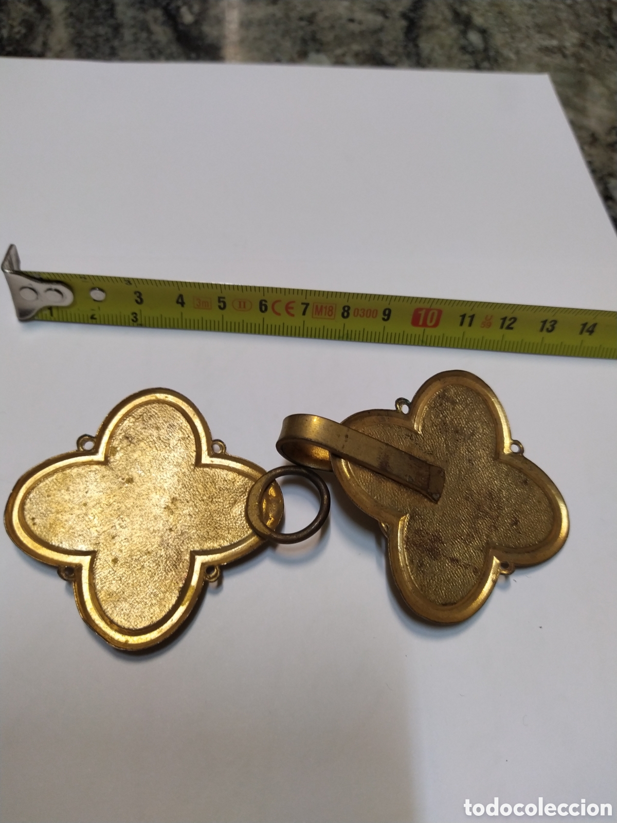 Joyeria: Broches cierre capa, lat&oacute;n repujado - Foto 4