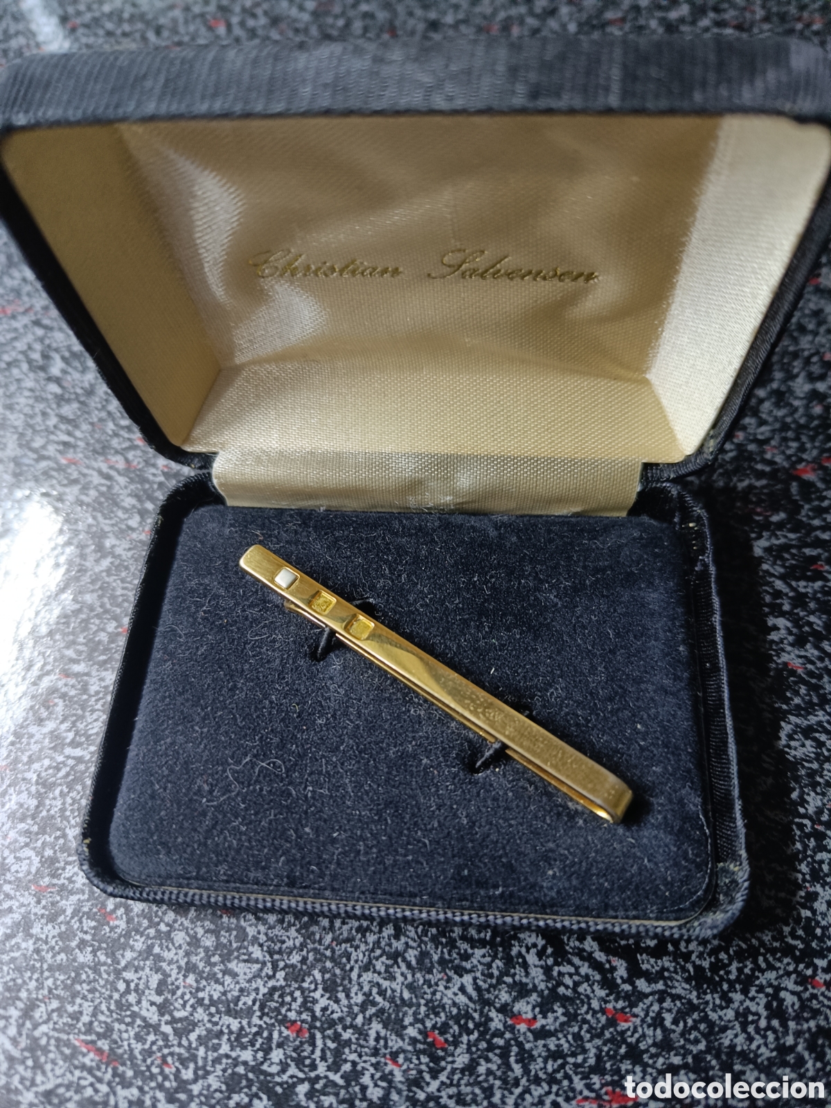 Joyeria: Pisacorbatas dorado - Foto 1