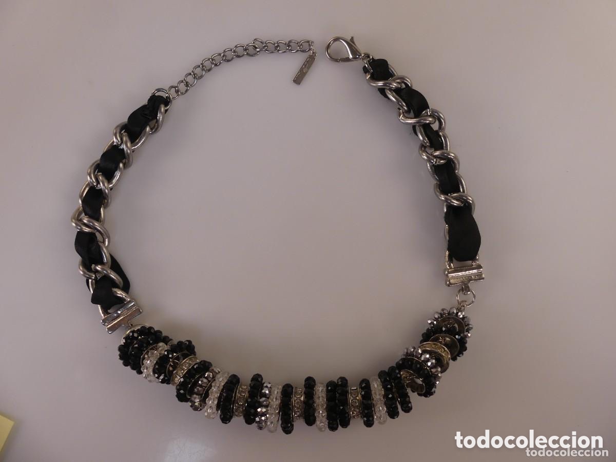 Joyeria: Collar met&aacute;lico y negro Nuevo - Foto 2