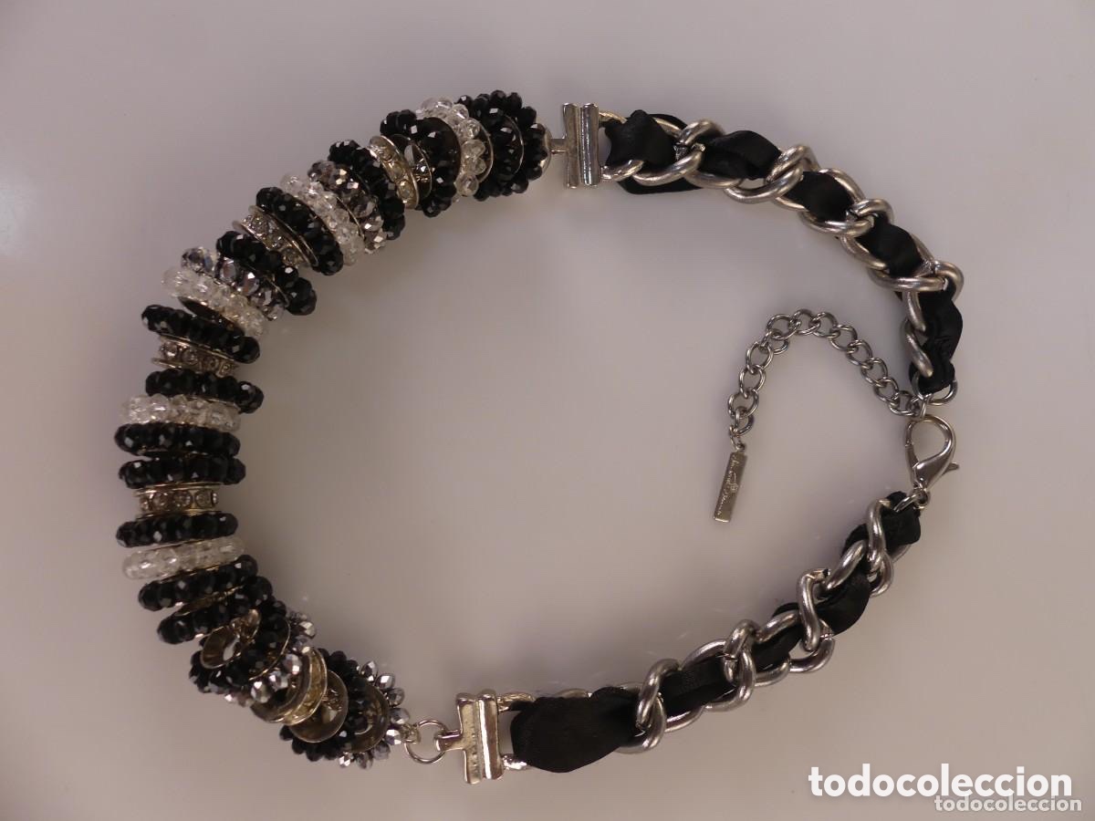 Joyeria: Collar met&aacute;lico y negro Nuevo - Foto 3