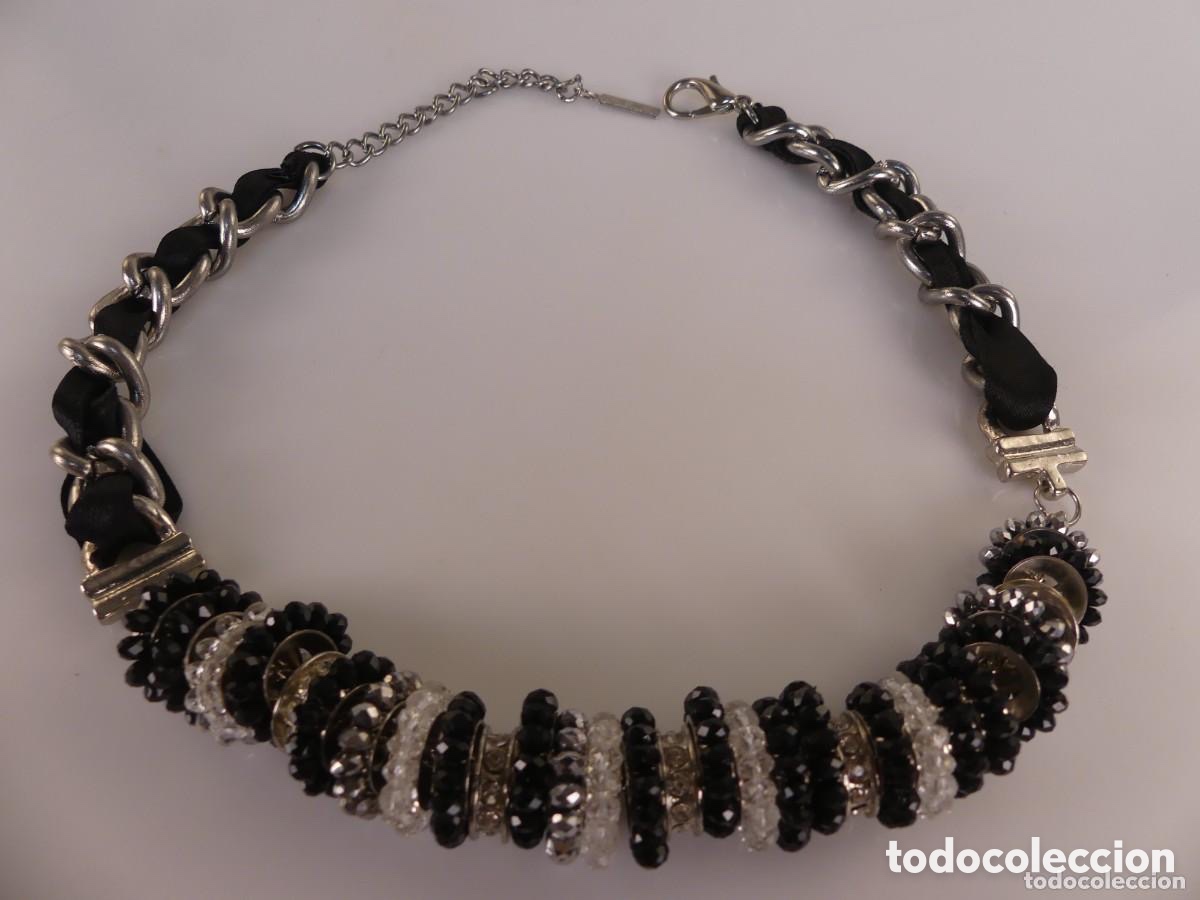 Joyeria: Collar met&aacute;lico y negro Nuevo - Foto 4