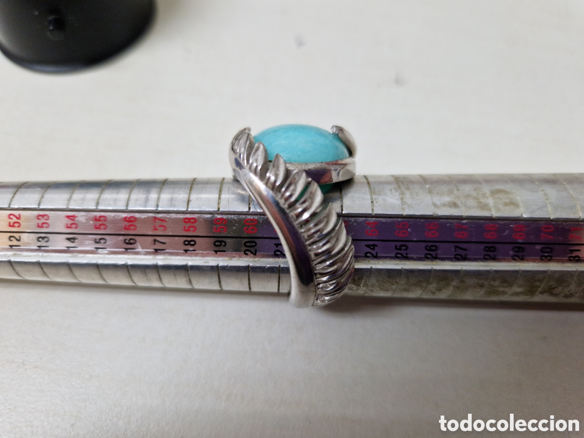 Joyeria: ANILLO PLATA DE LEY CONTRASTES Y TURQUESA - Foto 3
