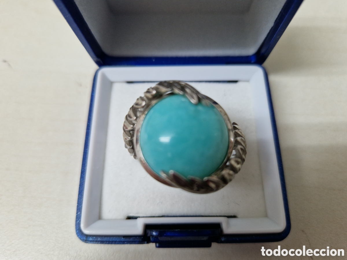 Joyeria: ANILLO PLATA DE LEY CONTRASTES Y TURQUESA - Foto 4