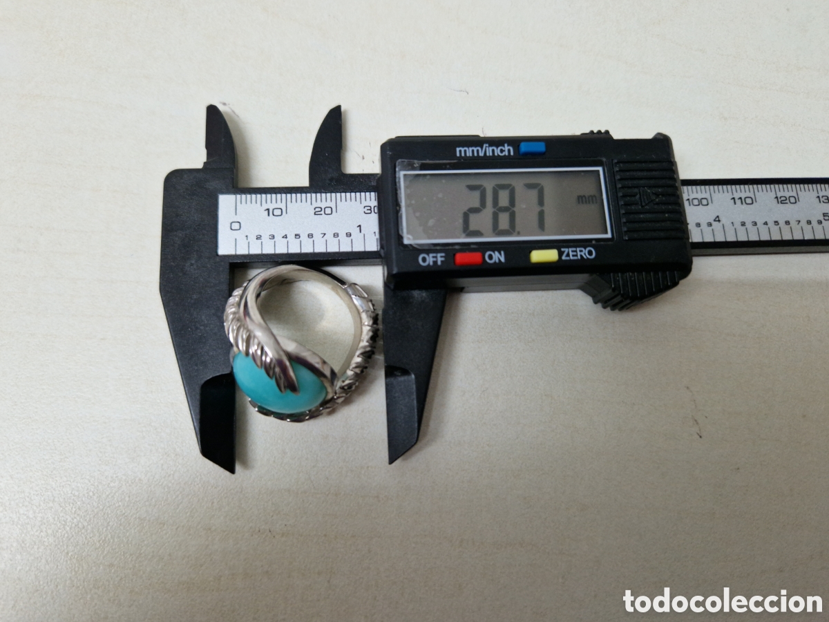 Joyeria: ANILLO PLATA DE LEY CONTRASTES Y TURQUESA - Foto 6