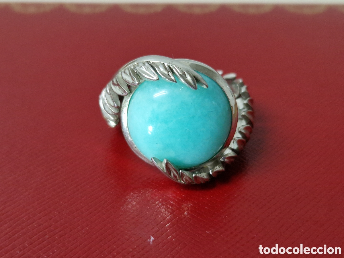 Joyeria: ANILLO PLATA DE LEY CONTRASTES Y TURQUESA - Foto 1
